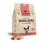 Vital Essentials Grain Free Chicken Dinner Patties Freeze Dried Raw Food for Cats