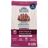 Natural Balance Limited Ingredient Reserve Grain Free Sweet Potato & Venison Recipe Dry Dog Food