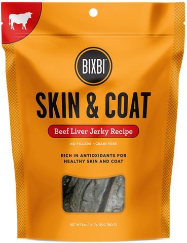 Bixbi Skin & Coat Beef Lung Dog Treats