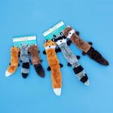 ZippyPaws Skinny Peltz Set of 3 No Stuffing Plush Dog Toys