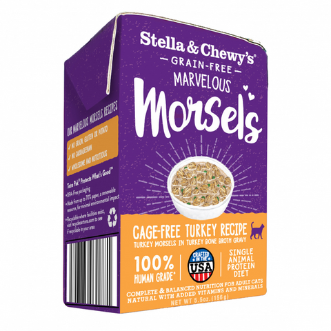 Stella & Chewy's Marvelous Morsels Cage Free Turkey Recipe Wet Cat Food