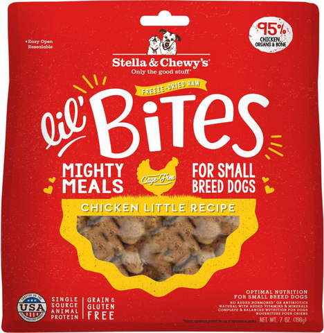 Stella & Chewy's Lil' Bites Chicken Little Recipe Freeze Dried Raw Small Breed Dog Food