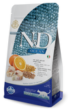 Farmina Ocean N&D Natural & Delicious Adult Cod, Spelt, Oats & Orange Dry Cat Food