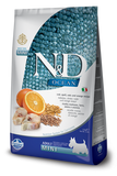 Farmina Ocean N&D Natural & Delicious Ancestral Grain Mini Adult Cod, Spelt, Oats & Orange Dry Dog Food