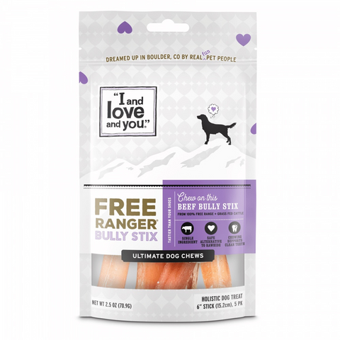 I and Love and You Free Grain Free Ranger Bully Stix Dog Treats