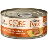 Wellness CORE Grain Free Natural Chicken, Turkey and Chicken Liver Smooth Pate Wet Canned Cat Food