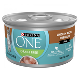 Purina ONE Grain Free Pate Chicken Canned Cat Food