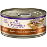 Wellness CORE Signature Selects Grain Free Canned Cat Food, Shredded Chicken & Beef Entree in Sauce