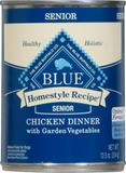 Blue Buffalo Homestyle Recipe Senior Chicken Dinner with Garden Vegetables Canned Dog Food