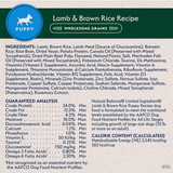 Natural Balance Limited Ingredient Lamb & Brown Rice Puppy Recipe Dry Dog Food
