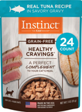 Instinct Healthy Cravings Grain Free Tender Tuna Recipe Meal Topper Pouches for Cats