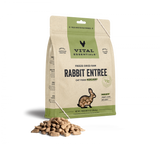 Vital Essentials Grain Free Rabbit Mini Nibs Freeze Dried Raw Food for Cats