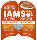Iams Perfect Portions Healthy Adult Chicken Pate Wet Cat Food Tray