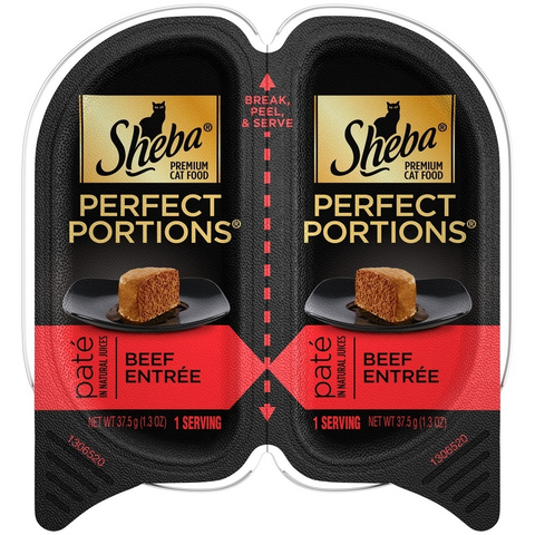 Sheba Perfect Portions Pate Tender Beef Entree Wet Cat Food