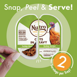 Nutro Perfect Portions Grain Free Chicken and Turkey Cuts in Gravy Wet Cat Food Tray Variety Pack