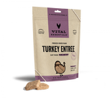 Vital Essentials Grain Free Turkey Dinner Patties Freeze Dried Raw Food for Cats