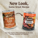Merrick Slow-Cooked BBQ Premium Healthy Real Meat Grain Free Canned Dog Food, Texas Style With Braised Beef