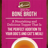 Merrick Grain Free Turkey Bone Broth Wet Dog Food Topper