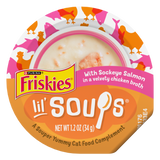 Friskies Natural Grain-Free Lil' Soups With Sockeye Salmon In Chicken Broth Cat Food Compliment