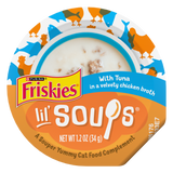 Friskies Natural Grain-Free Lil' Soups With Tuna In Chicken Broth Cat Food Compliment