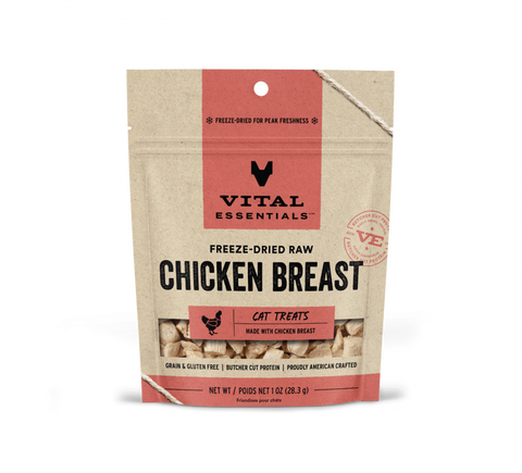 Vital Essentials Vital Cat Freeze Dried Grain Free Chicken Breast Cat Treats