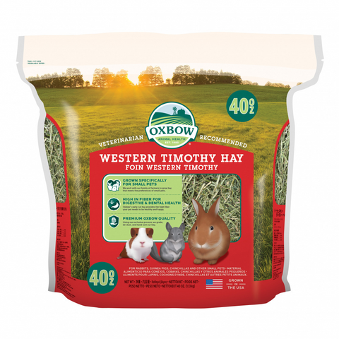 Oxbow Animal Health Western Timothy Hay All Natural Hay for Rabbits Guinea Pigs Chinchillas Hamsters & Gerbils