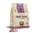 Vital Essentials Grain Free Turkey Dinner Patties Freeze Dried Raw Food for Cats