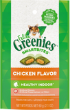 Greenies Feline SmartBites Healthy Indoor Natural Chicken Flavor Soft & Crunchy Adult Cat Treats