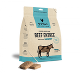 Vital Essentials Freeze Dried Beef Grain Free Mini Patties Entree for Dogs Food