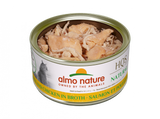 Almo Nature HQS Natural Cat Grain Free Salmon and Chicken In Broth Canned Cat Food