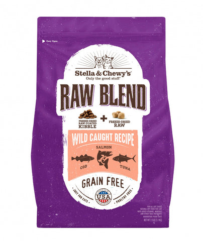 Stella & Chewy's Raw Blend Kibble Wild Caught Recipe Dry Cat Food